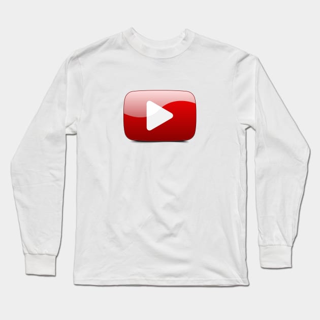 PLAY BUTTON Long Sleeve T-Shirt by DESIGNSBY101